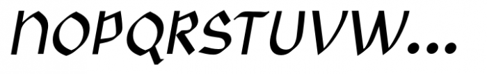 Rundigsburg Semi Bold Italic Font UPPERCASE