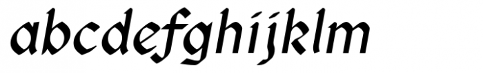 Rundigsburg Semi Bold Italic Font LOWERCASE