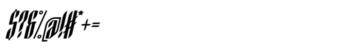 Rundstein Oblique Font OTHER CHARS