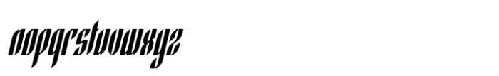 Rundstein Oblique Font LOWERCASE