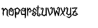 Rune Witch Font LOWERCASE
