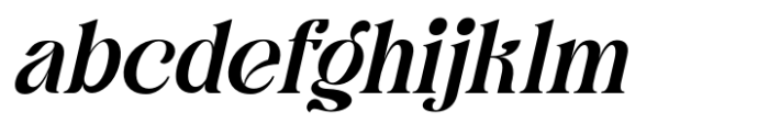 Runegifter Oblique Font LOWERCASE