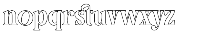 Runegifter Outline Font LOWERCASE