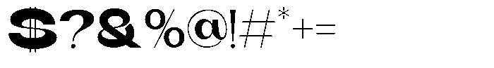 Runex Bold Font OTHER CHARS