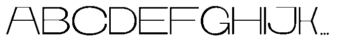 Runex Extra Light Font UPPERCASE