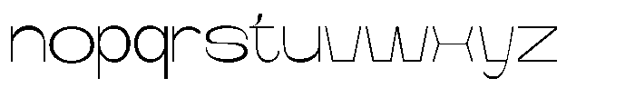 Runex Extra Light Font LOWERCASE