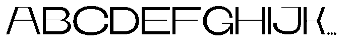 Runex Light Font UPPERCASE
