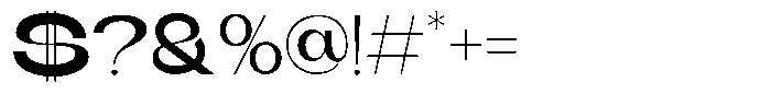 Runex Medium Font OTHER CHARS