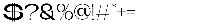 Runex Regular Font OTHER CHARS