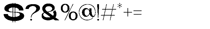 Runex Semi Bold Font OTHER CHARS