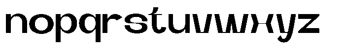 Runex Semi Bold Font LOWERCASE