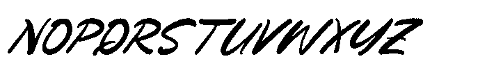 Runing Squad Italic Font UPPERCASE