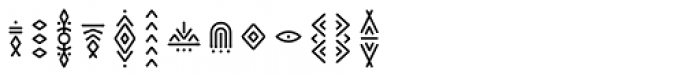 Runista Symbols Font LOWERCASE