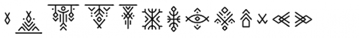 Runista Symbols Font LOWERCASE