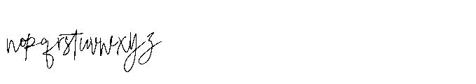 Runkerlest Signature Font LOWERCASE