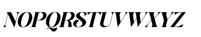 Runlight Harmony Italic Font UPPERCASE