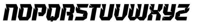 Running Back Racing Italic Font UPPERCASE