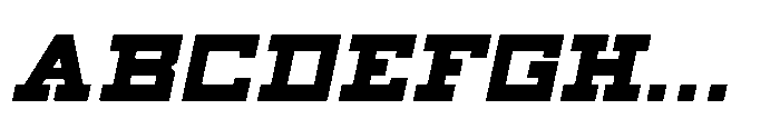 Rural Delivery JNL Oblique Font UPPERCASE