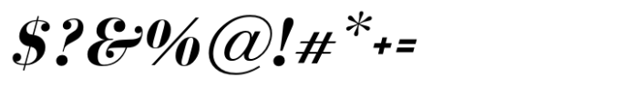 Rus Bodoni MF BoldItalic Font OTHER CHARS