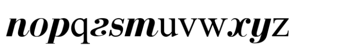 Rus Bodoni MF BoldItalic Font LOWERCASE