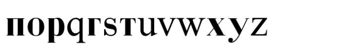 Rus Bodoni MF Bold Font LOWERCASE