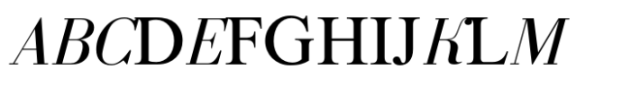 Rus Bodoni MF Italic Font UPPERCASE