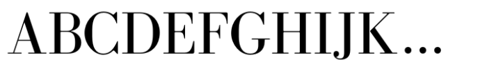 Rus Bodoni MF Regular Font UPPERCASE