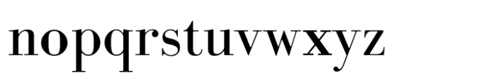 Rus Bodoni MF Regular Font LOWERCASE