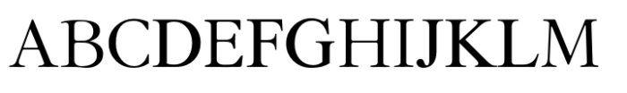 Rus Garamond MF Regular Font UPPERCASE
