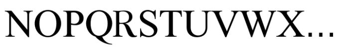 Rus Garamond MF Regular Font UPPERCASE