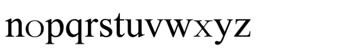 Rus Garamond MF Regular Font LOWERCASE