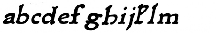 Rusch Oblique Bold Font LOWERCASE