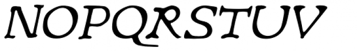 Rusch Oblique Font UPPERCASE