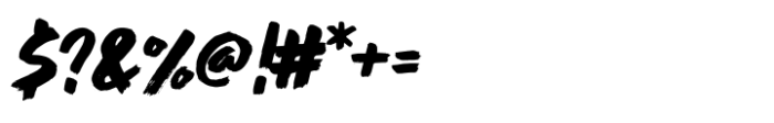 Rush Flow Font OTHER CHARS