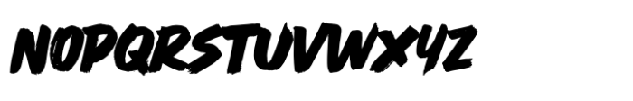 Rush Flow Font UPPERCASE
