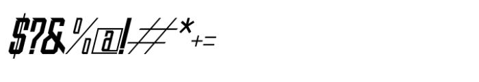 Rush Syndicate Italic Font OTHER CHARS