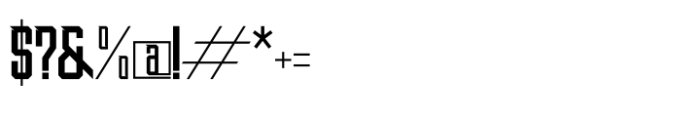 Rush Syndicate Regular Font OTHER CHARS