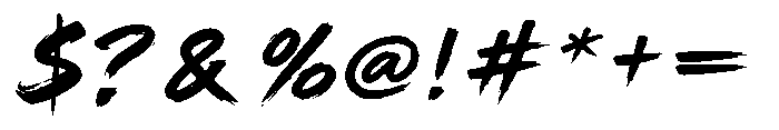Rush Zone Font OTHER CHARS