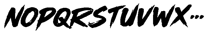 Rush Zone Font LOWERCASE
