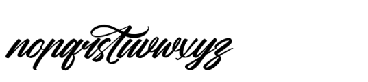 Rushed Elegance Italic Font LOWERCASE