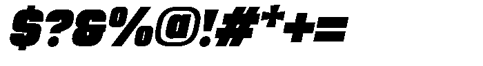 Rushel Italic Font OTHER CHARS