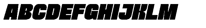 Rushel Italic Font UPPERCASE