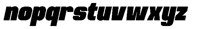 Rushel Italic Font LOWERCASE