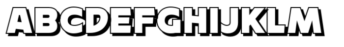 Rushen Shadow Font UPPERCASE