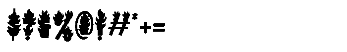 Rushfire Oblique Font OTHER CHARS