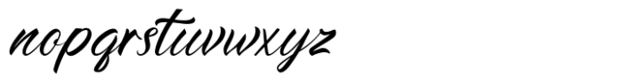 Rushine Font LOWERCASE