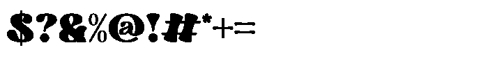 Rushing Font OTHER CHARS