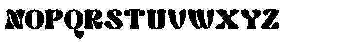 Rushing Font UPPERCASE