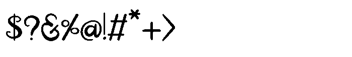Rushmark Font OTHER CHARS