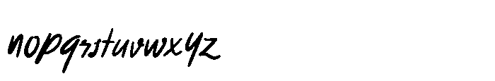 Rushmark Font LOWERCASE